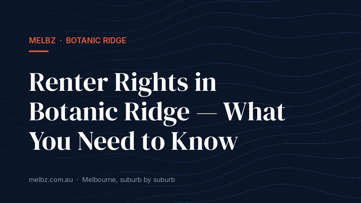 Title card: Renter Rights in Botanic Ridge — What You Need to Know