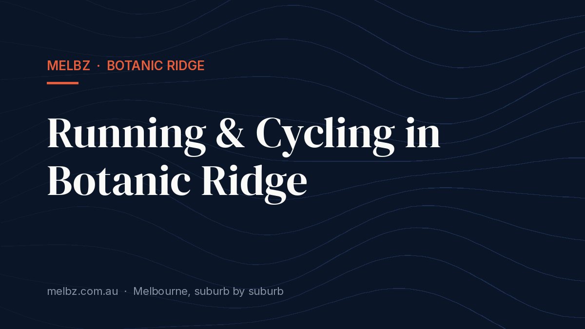 Title card: Running & Cycling in Botanic Ridge
