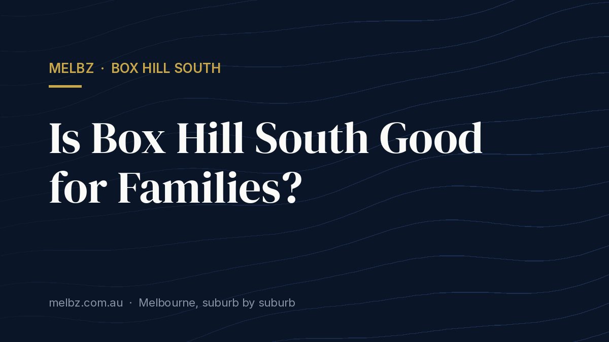Title card: Is Box Hill South Good for Families?