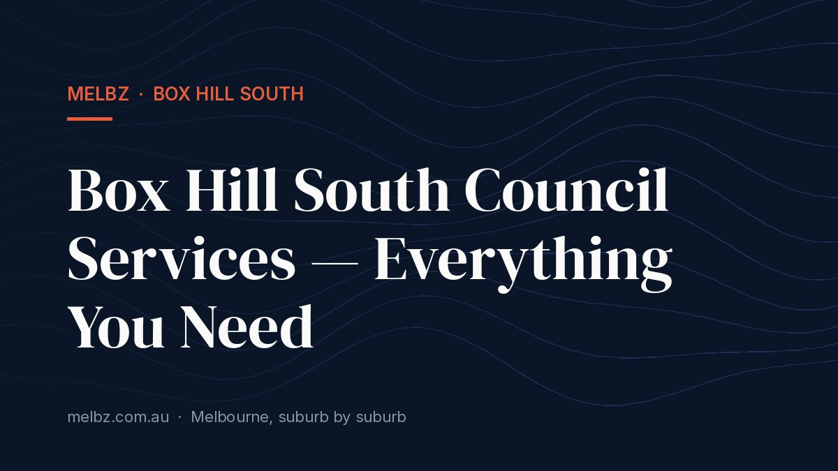 Title card: Box Hill South Council Services — Everything You Need