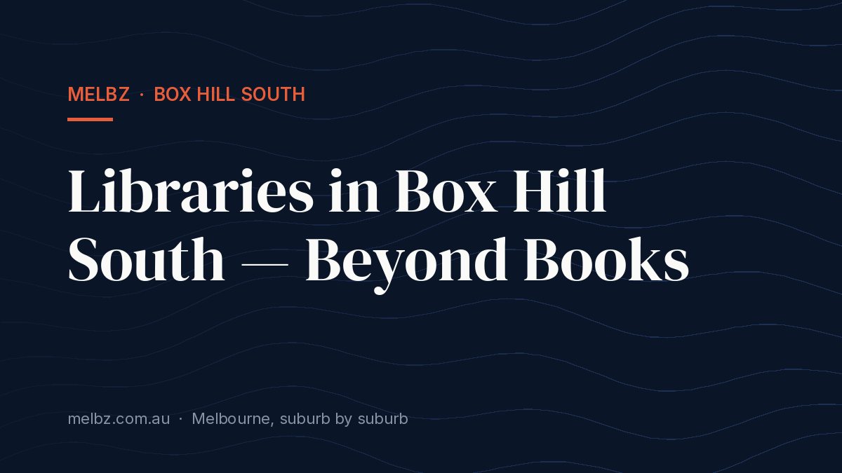Title card: Libraries in Box Hill South — Beyond Books