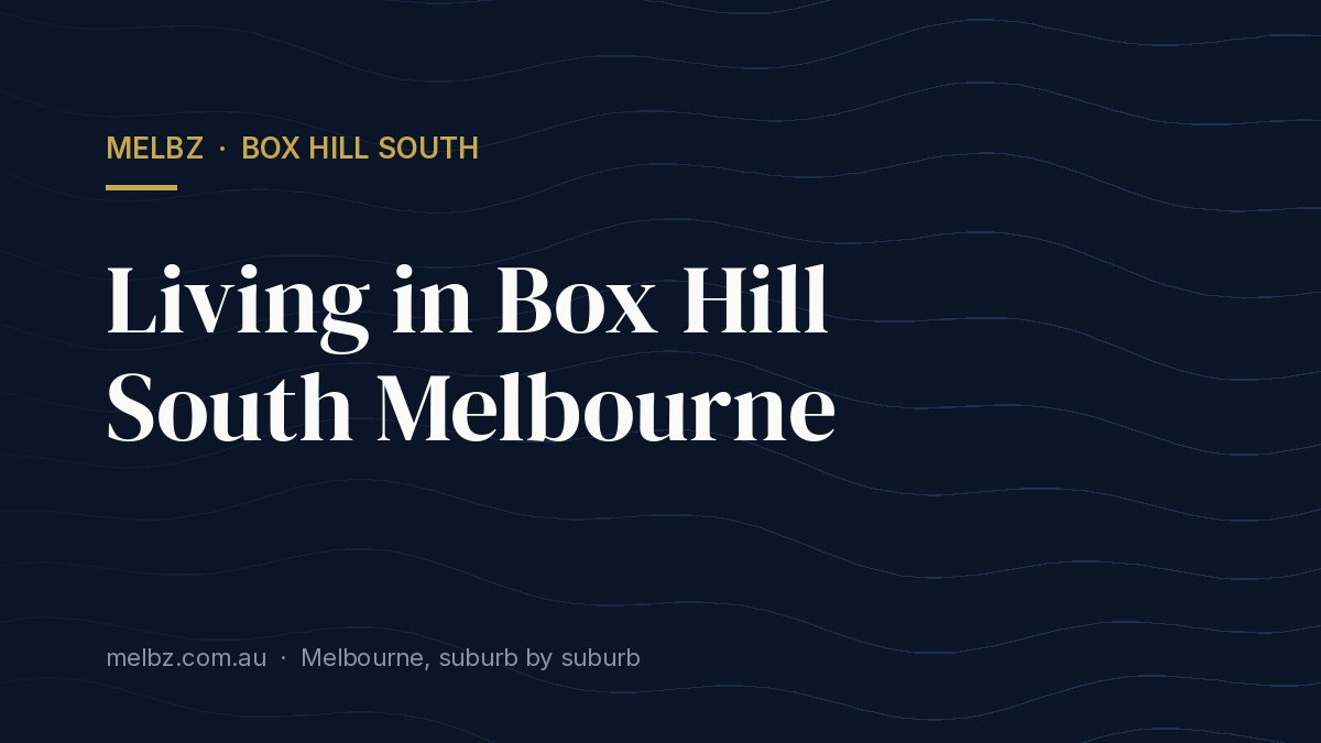 Title card: Living in Box Hill South Melbourne