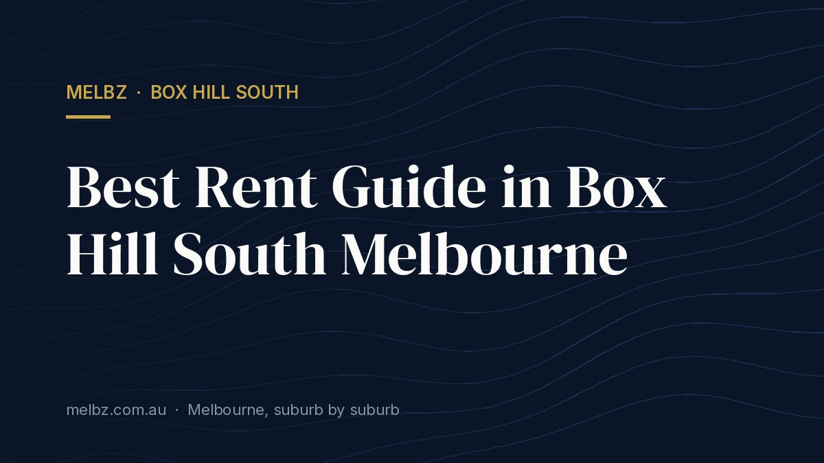 Title card: Best Rent Guide in Box Hill South Melbourne