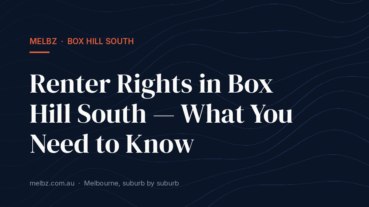 Title card: Renter Rights in Box Hill South — What You Need to Know