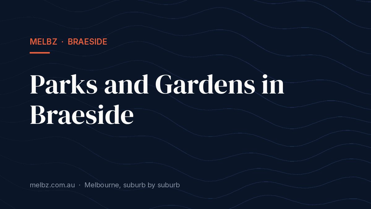 Title card: Parks and Gardens in Braeside