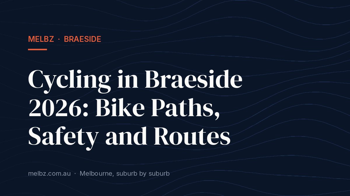 Title card: Cycling in Braeside 2026: Bike Paths, Safety and Routes