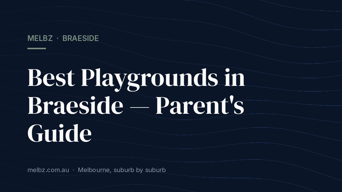 Title card: Best Playgrounds in Braeside — Parent's Guide