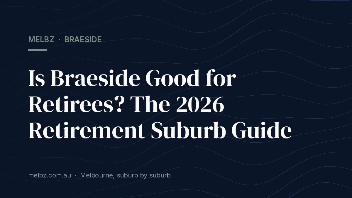 Title card: Is Braeside Good for Retirees? The 2026 Retirement Suburb Guide