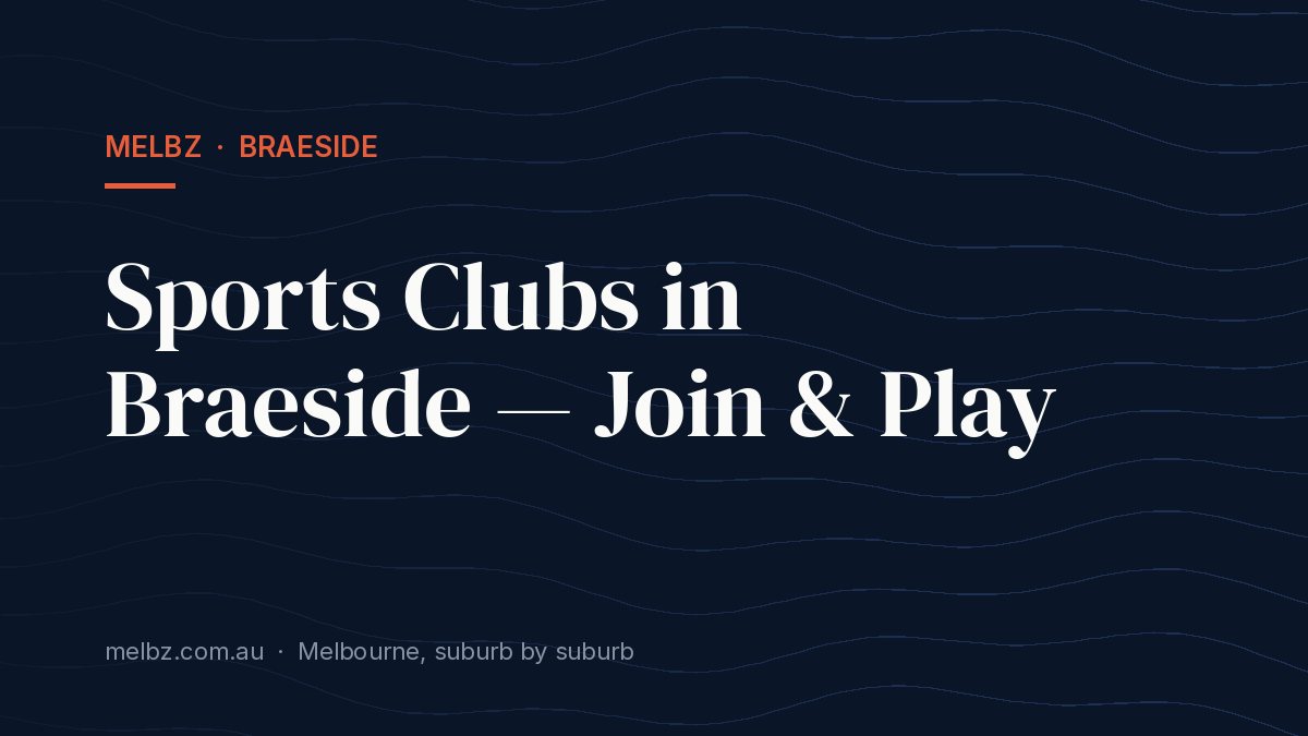 Title card: Sports Clubs in Braeside — Join & Play