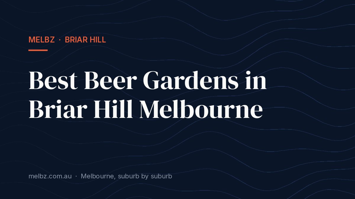 Title card: Best Beer Gardens in Briar Hill Melbourne