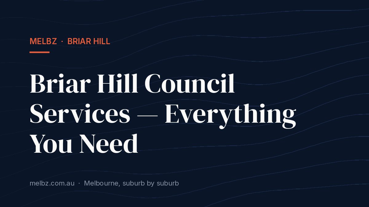 Title card: Briar Hill Council Services — Everything You Need