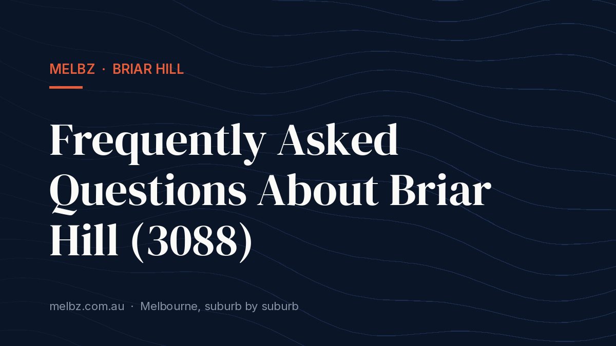 Title card: Frequently Asked Questions About Briar Hill (3088)