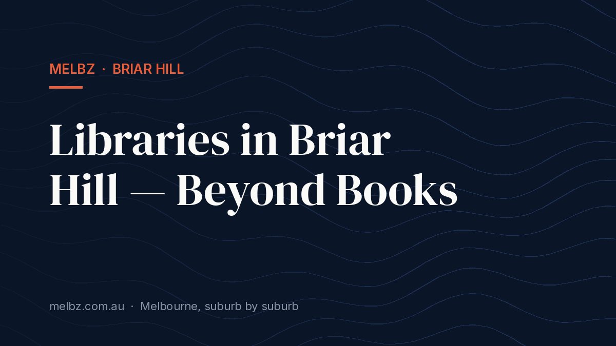 Title card: Libraries in Briar Hill — Beyond Books