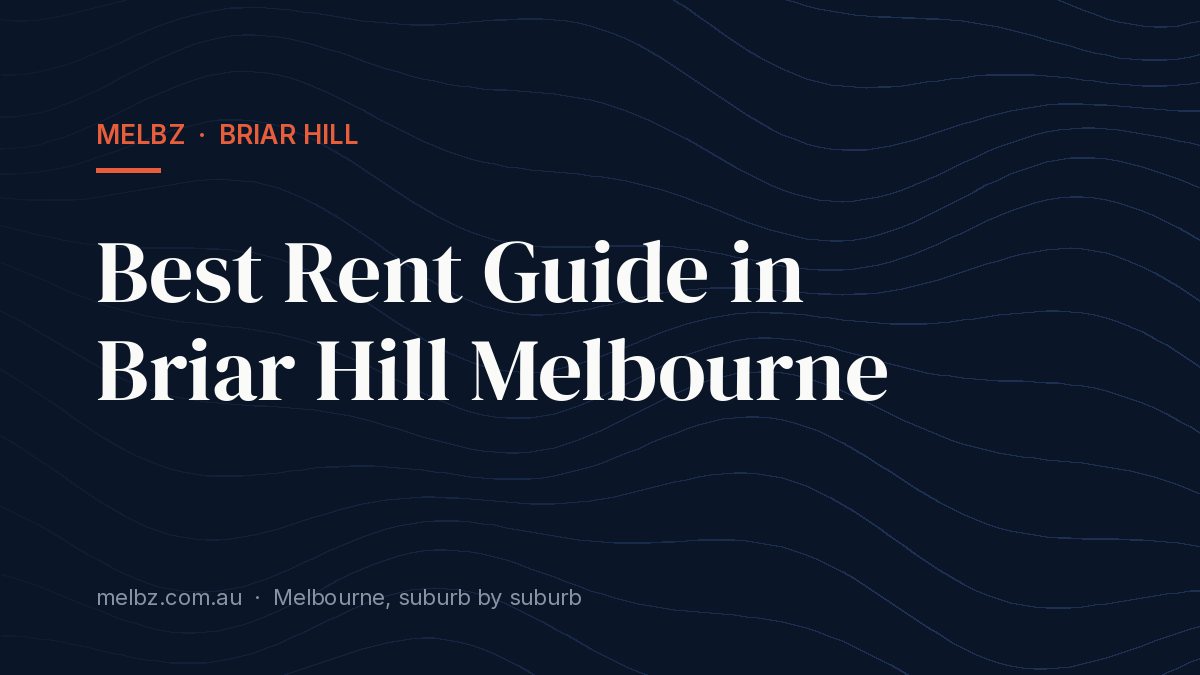 Title card: Best Rent Guide in Briar Hill Melbourne