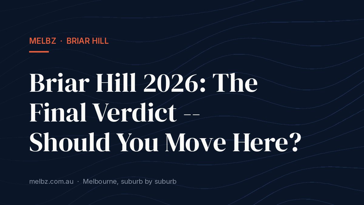 Title card: Briar Hill 2026: The Final Verdict -- Should You Move Here?