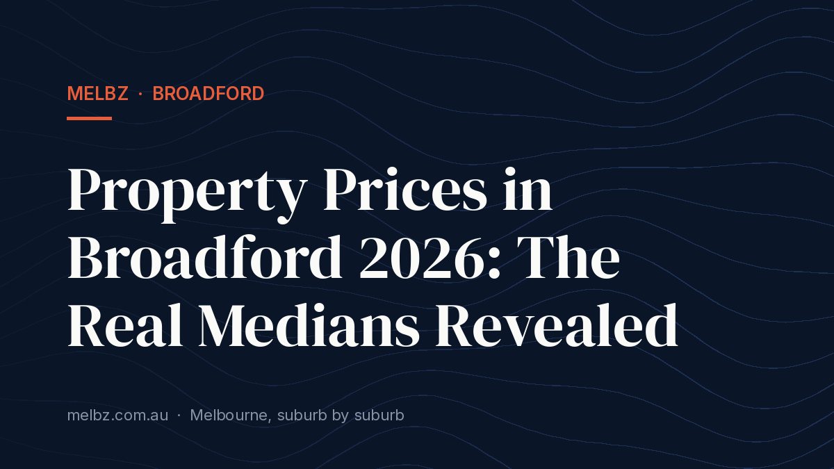 Title card: Property Prices in Broadford 2026: The Real Medians Revealed
