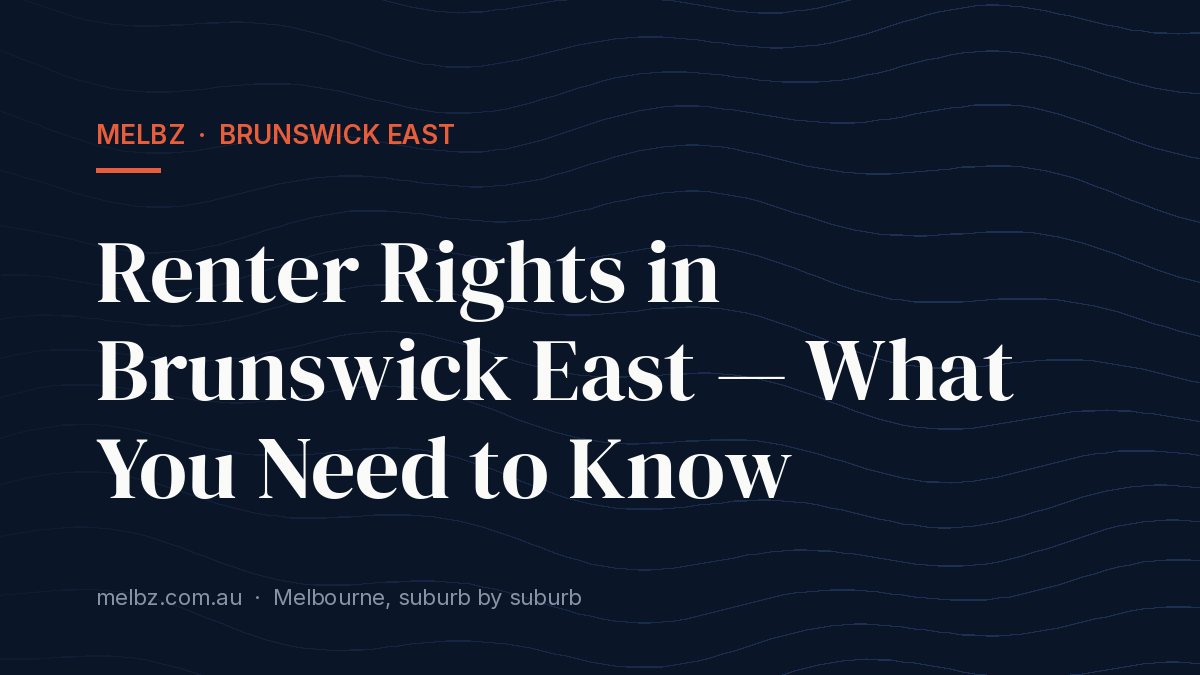 Title card: Renter Rights in Brunswick East — What You Need to Know