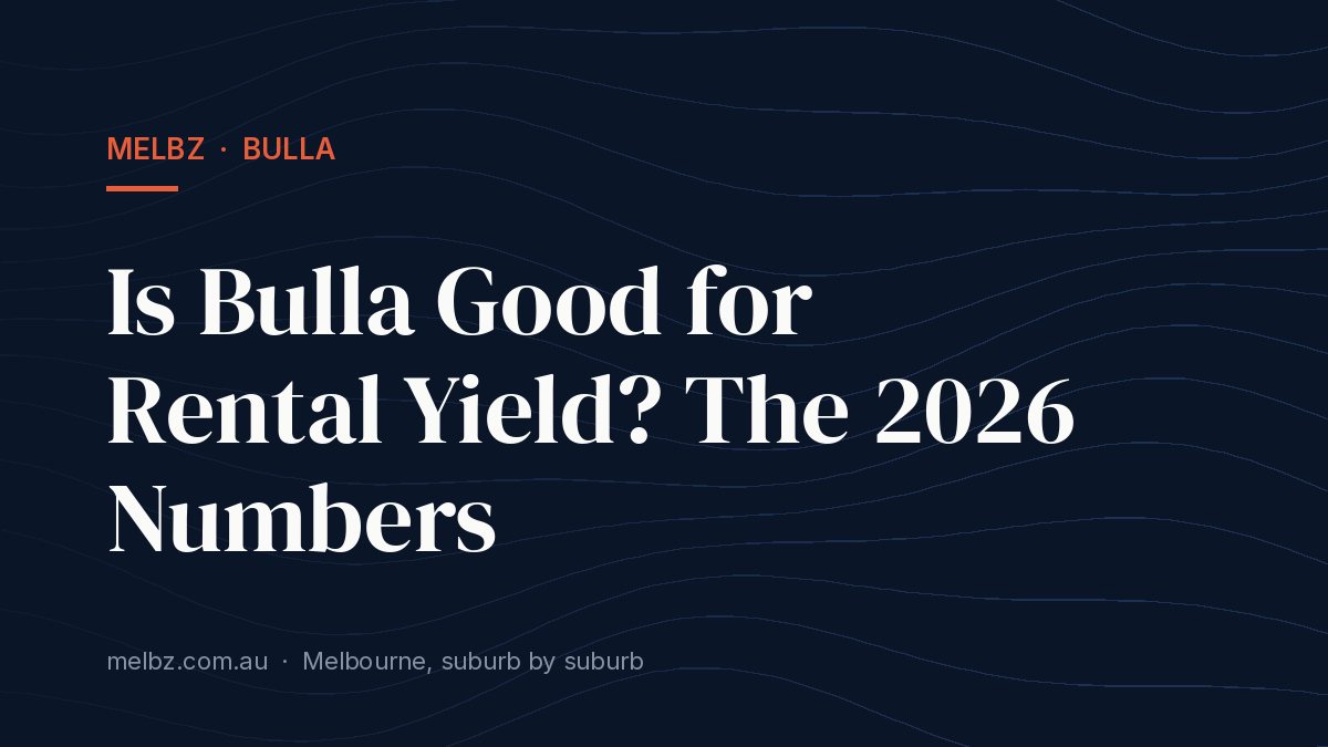Title card: Is Bulla Good for Rental Yield? The 2026 Numbers