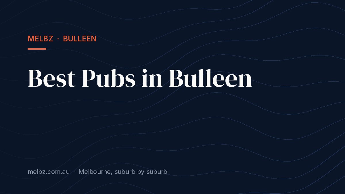 Title card: Best Pubs in Bulleen