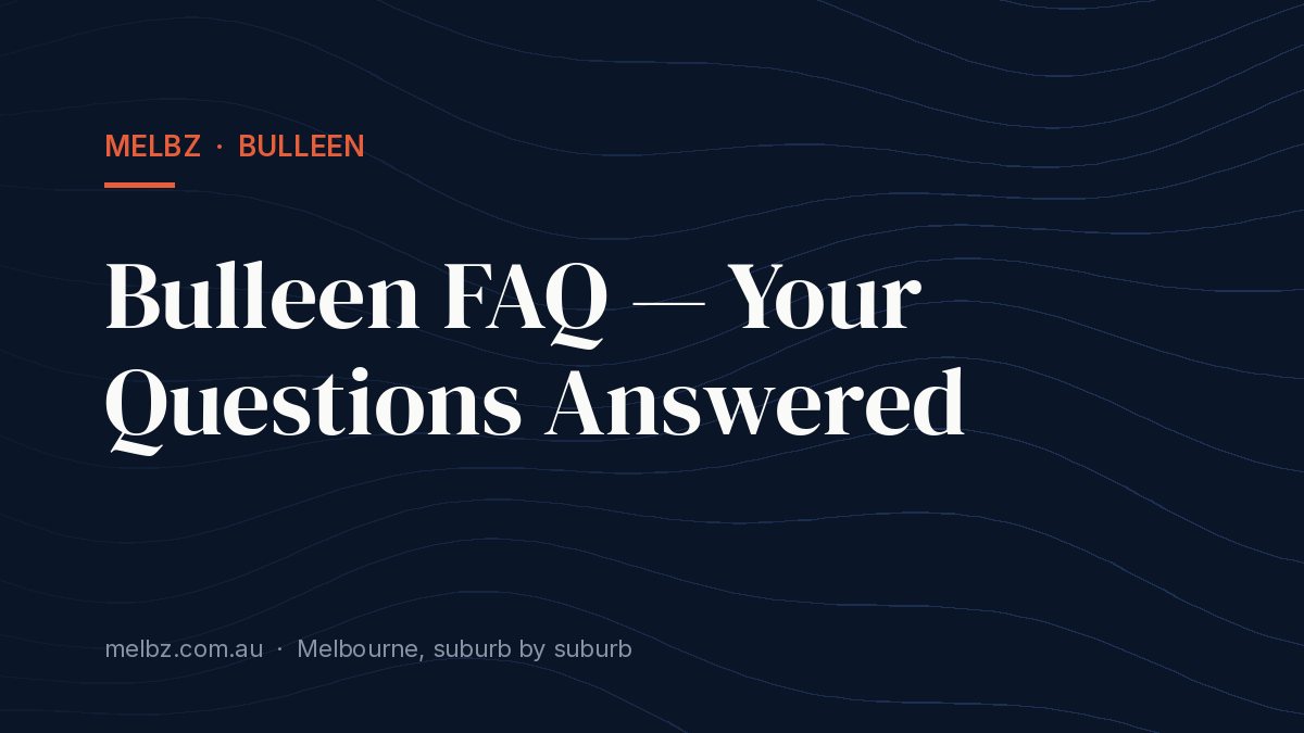 Title card: Bulleen FAQ — Your Questions Answered