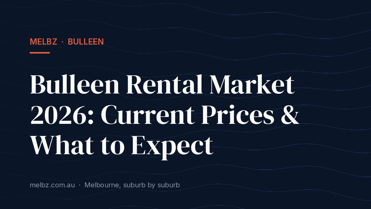 Title card: Bulleen Rental Market 2026: Current Prices & What to Expect