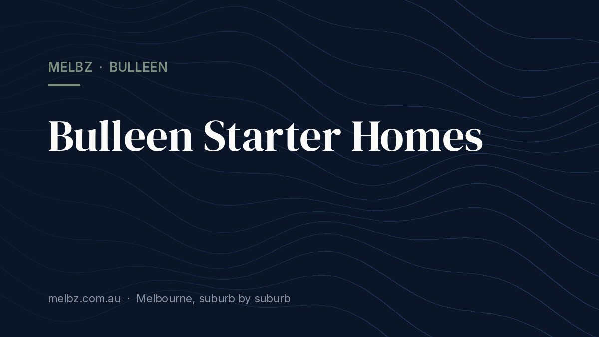 Title card: Bulleen Starter Homes