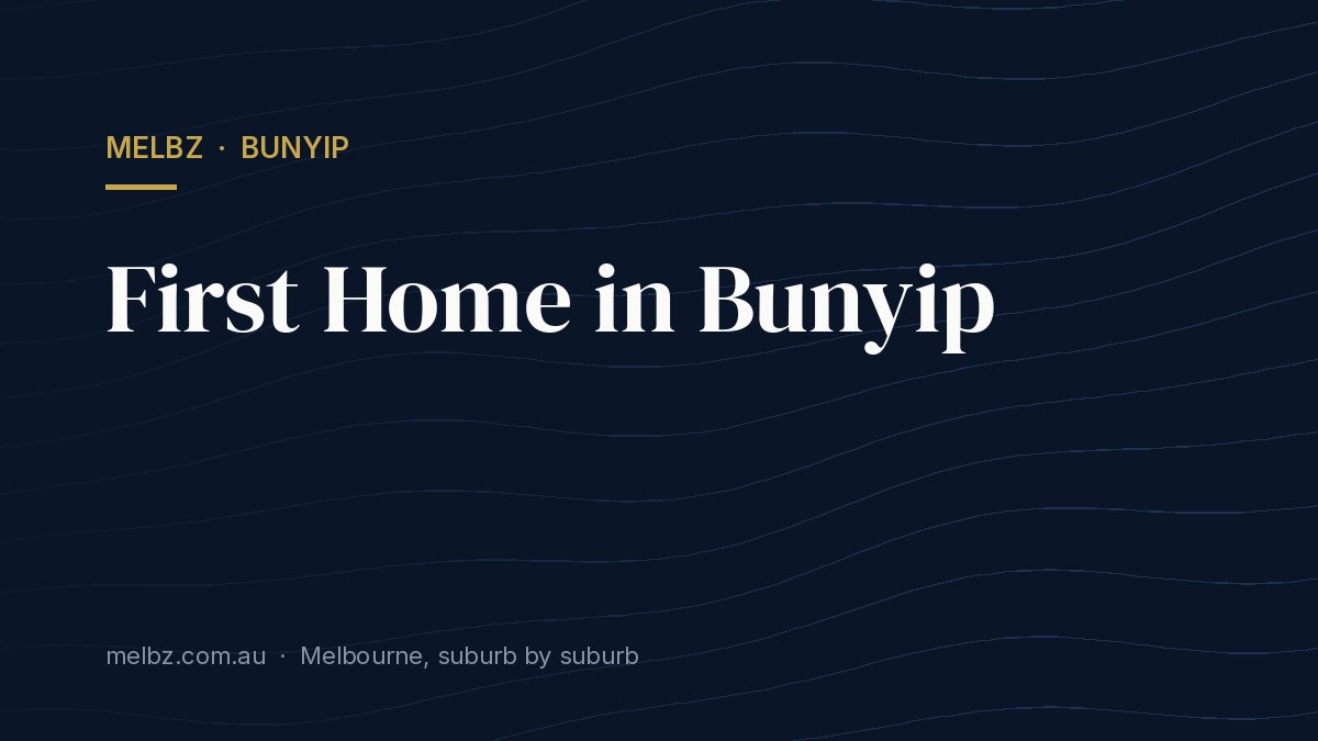 Title card: First Home in Bunyip