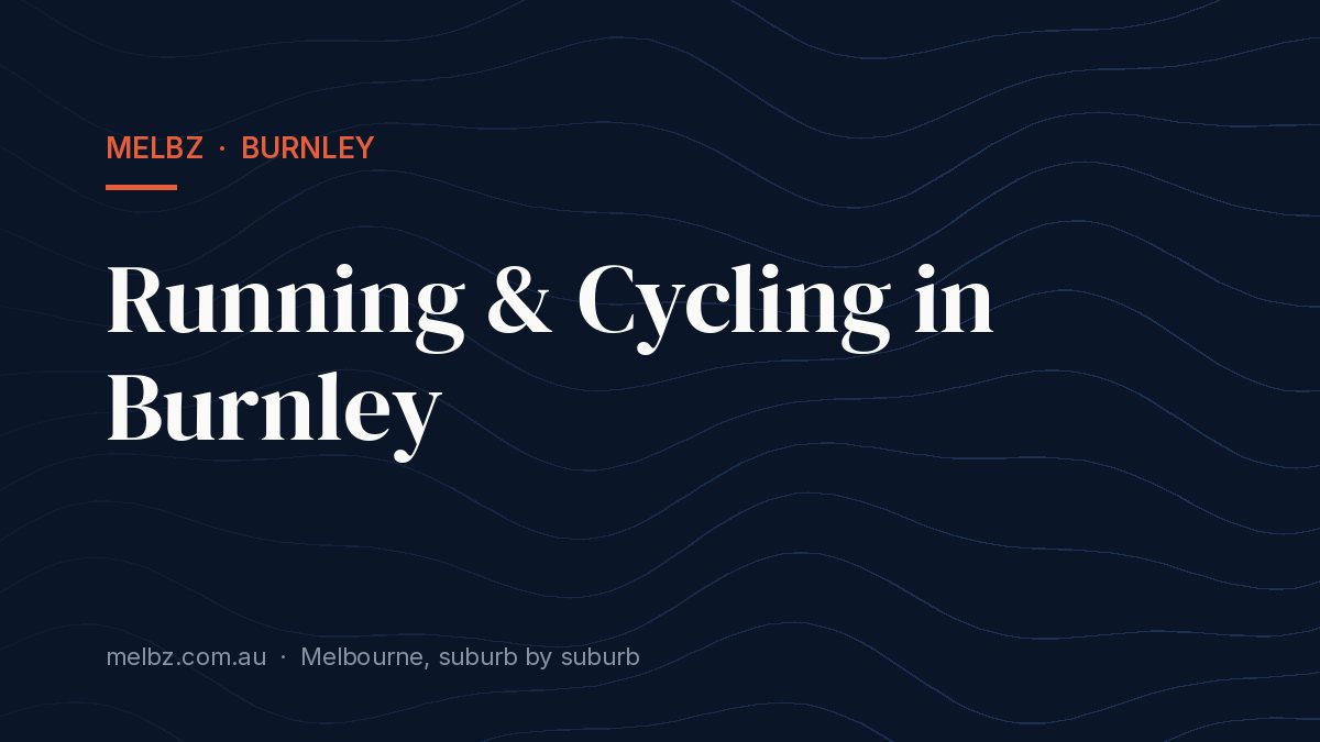 Title card: Running & Cycling in Burnley