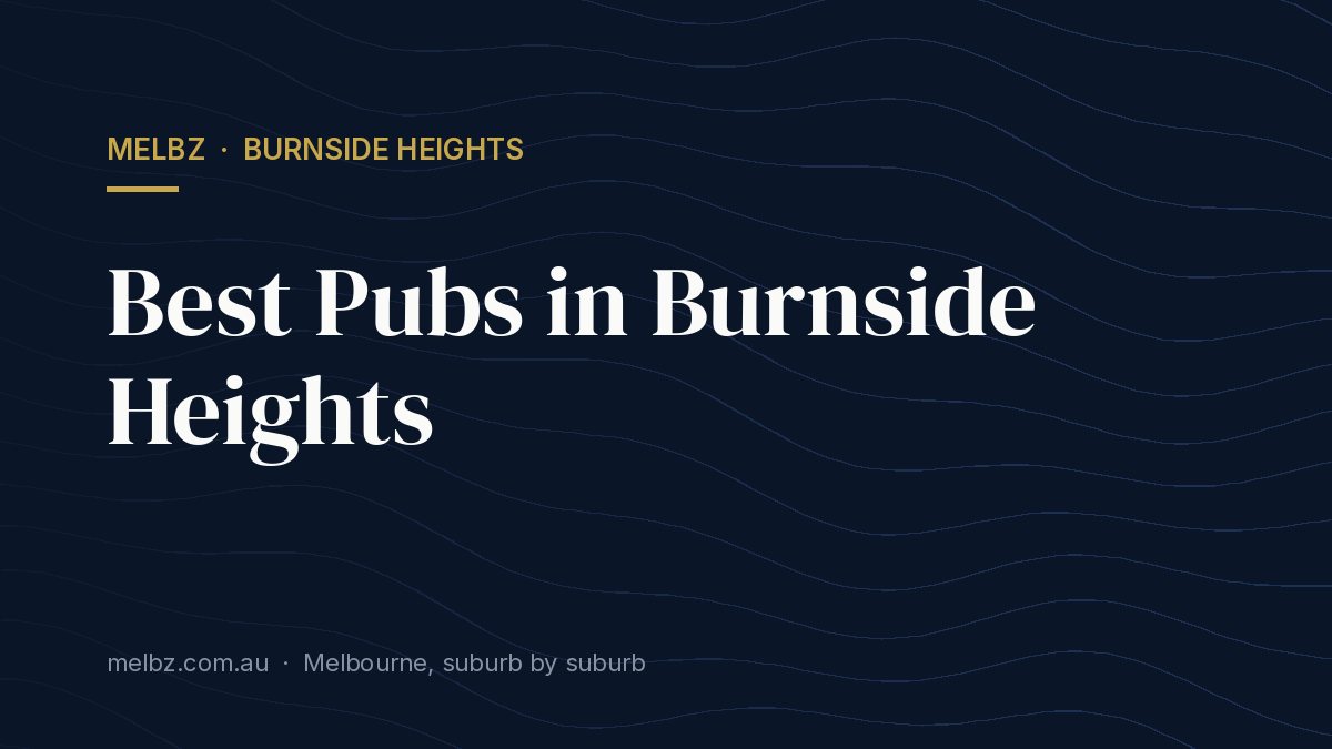 Title card: Best Pubs in Burnside Heights