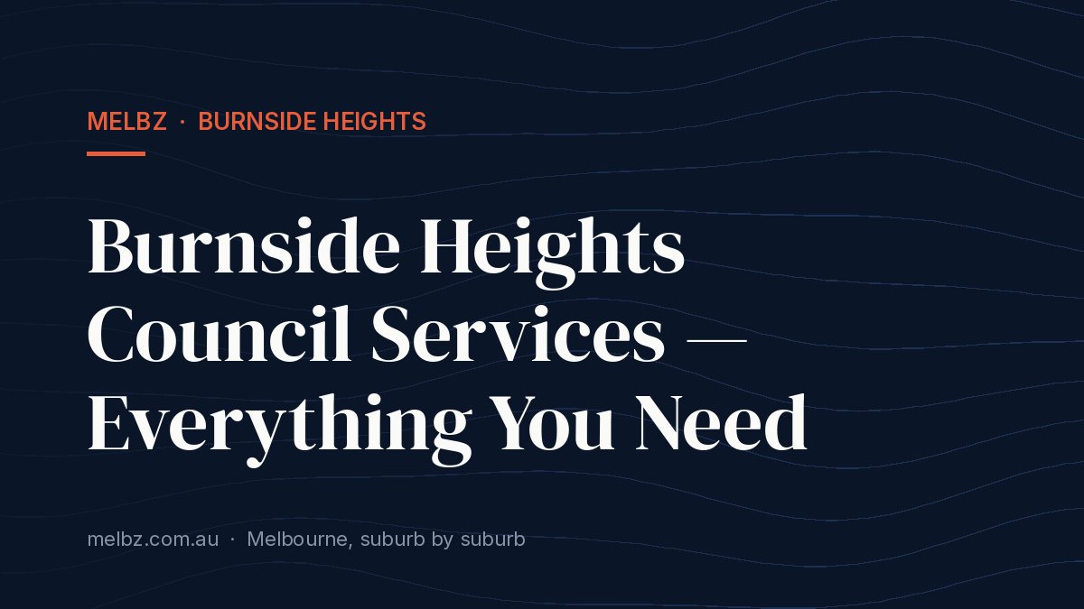 Title card: Burnside Heights Council Services — Everything You Need