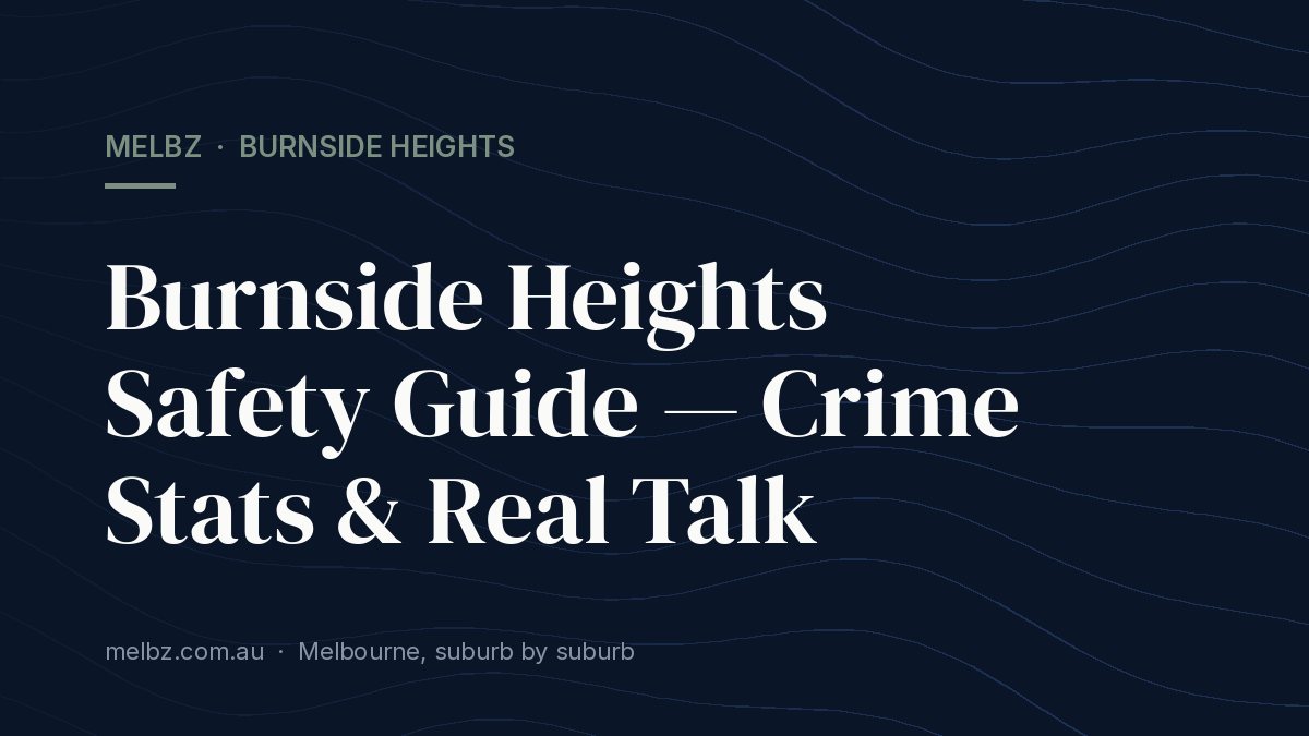 Title card: Burnside Heights Safety Guide — Crime Stats & Real Talk