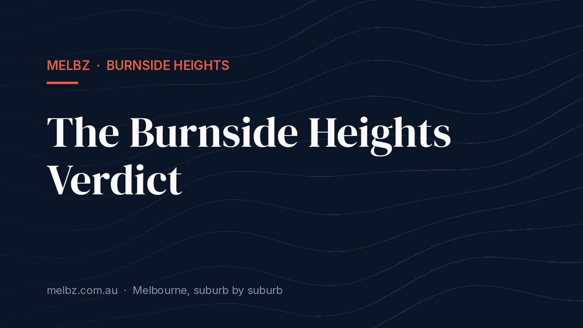 Title card: The Burnside Heights Verdict