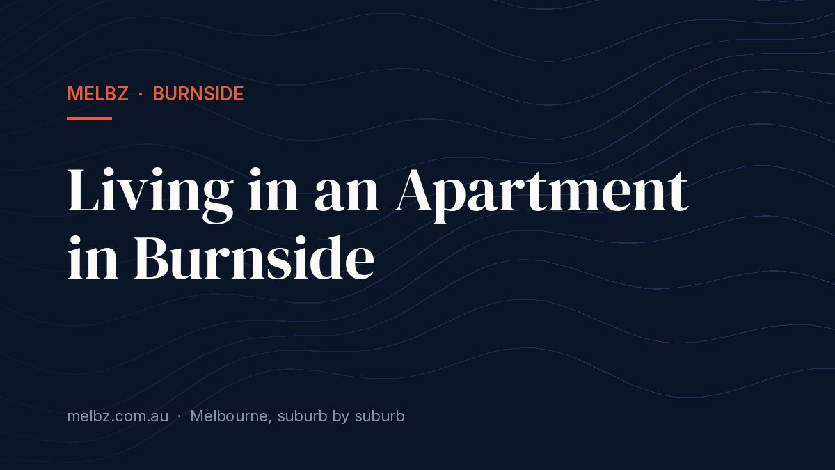 Title card: Living in an Apartment in Burnside