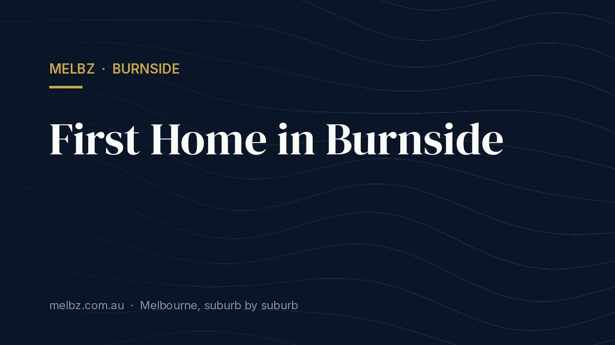 Title card: First Home in Burnside