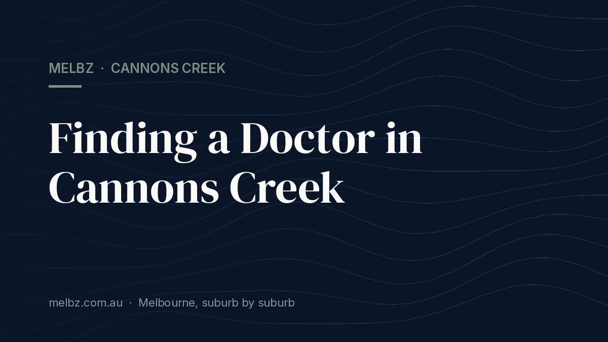 Title card: Finding a Doctor in Cannons Creek