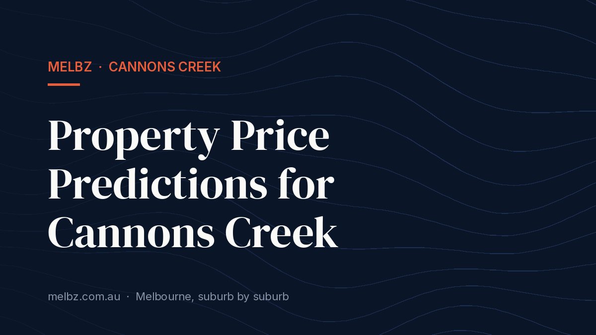 Title card: Property Price Predictions for Cannons Creek
