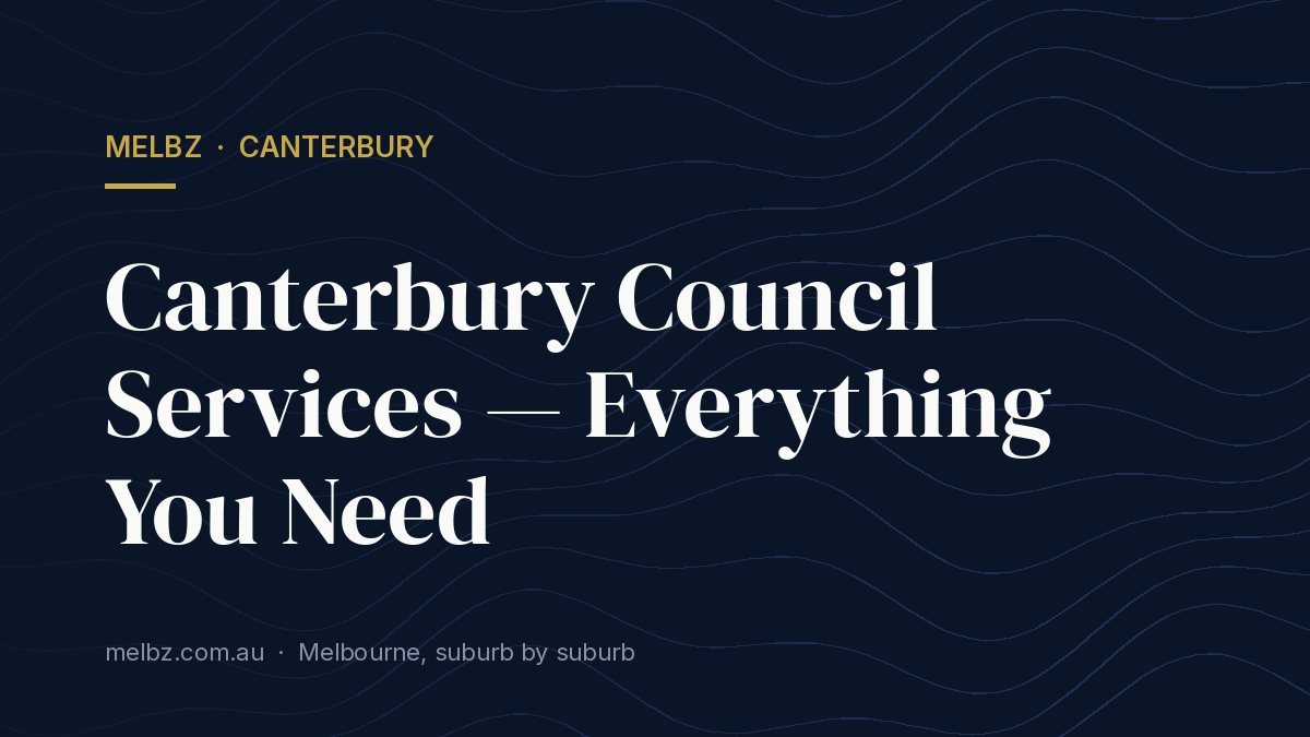 Title card: Canterbury Council Services — Everything You Need