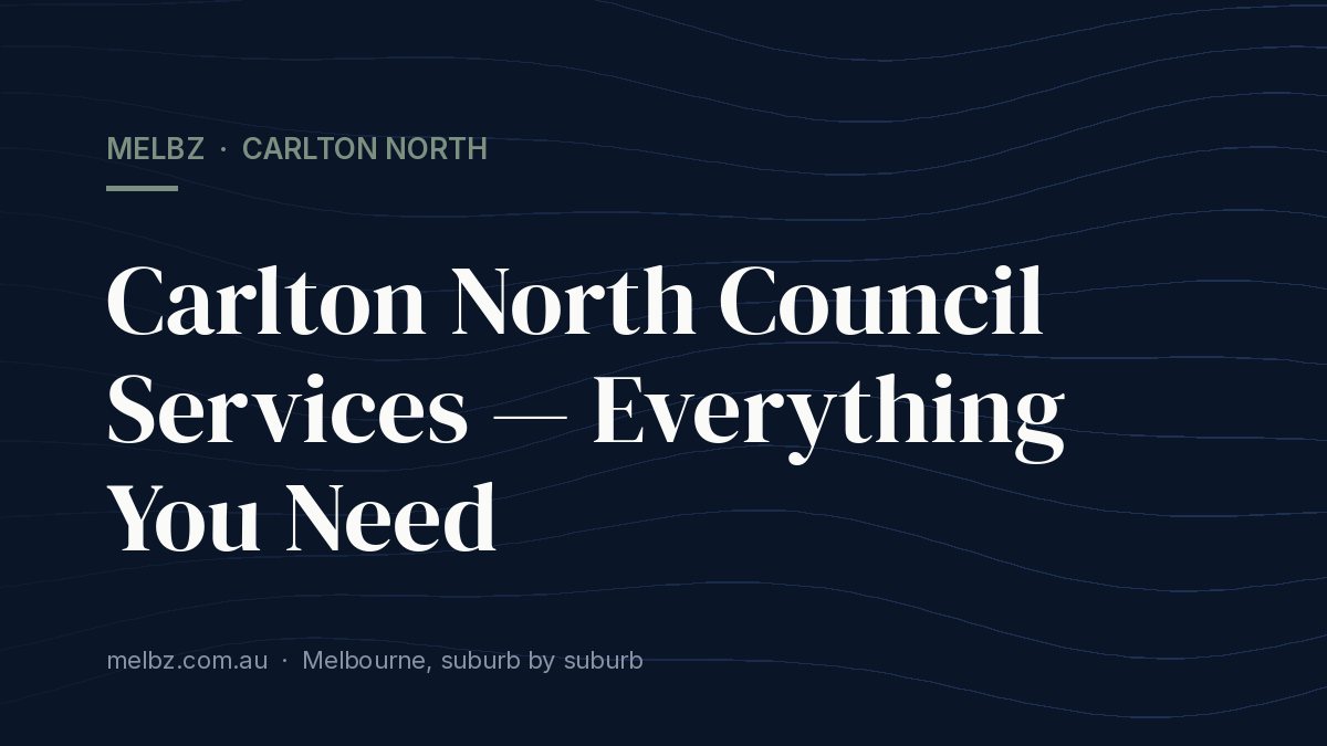 Title card: Carlton North Council Services — Everything You Need