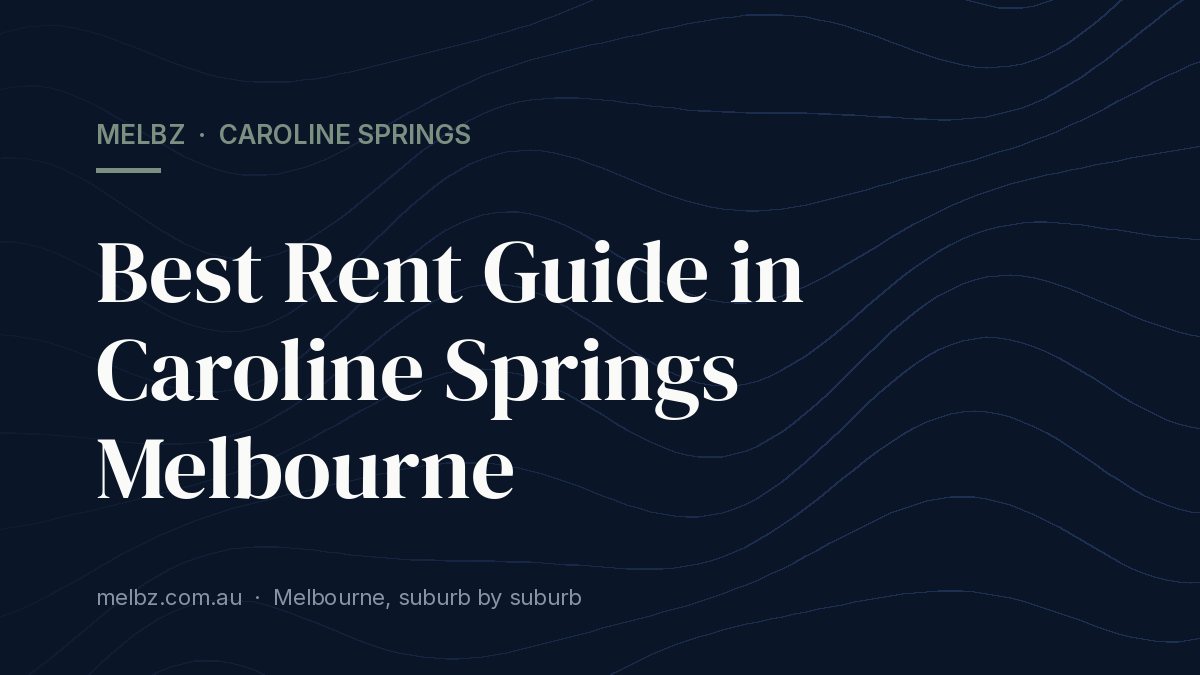 Title card: Best Rent Guide in Caroline Springs Melbourne