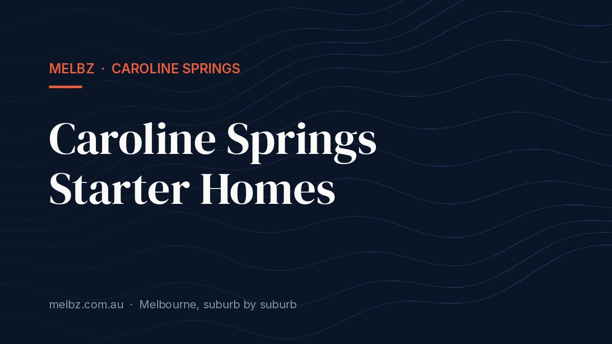 Title card: Caroline Springs Starter Homes