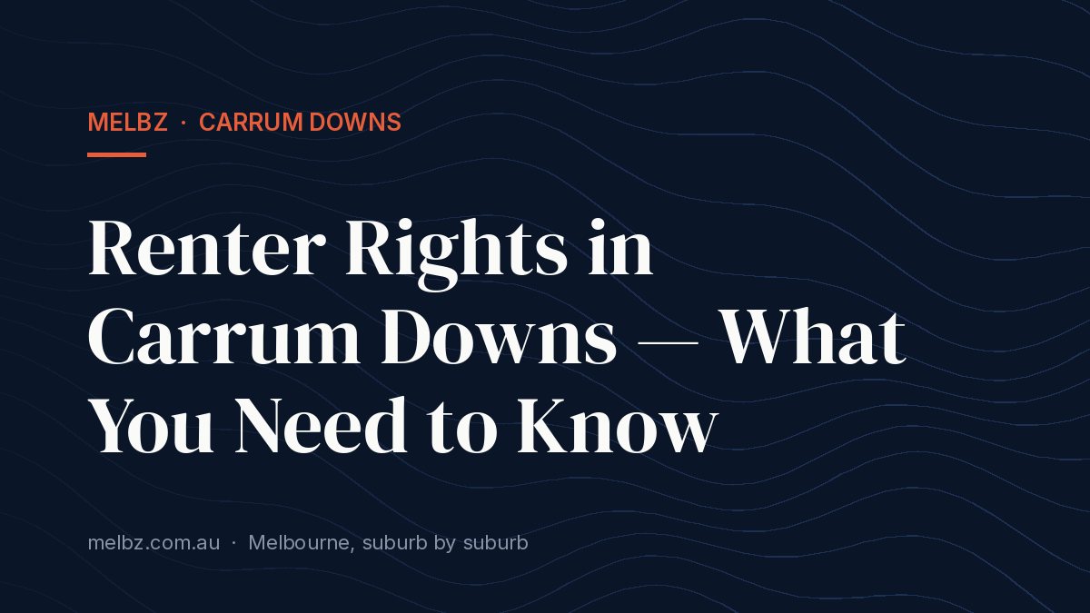 Title card: Renter Rights in Carrum Downs — What You Need to Know