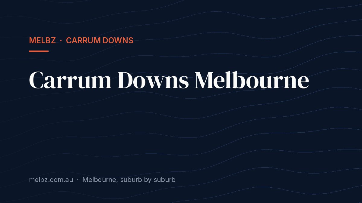 Title card: Carrum Downs Melbourne