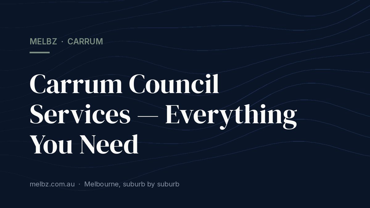 Title card: Carrum Council Services — Everything You Need