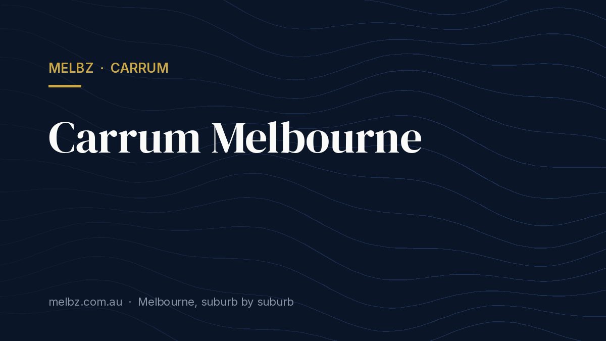 Title card: Carrum Melbourne