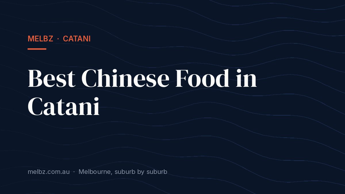 Title card: Best Chinese Food in Catani