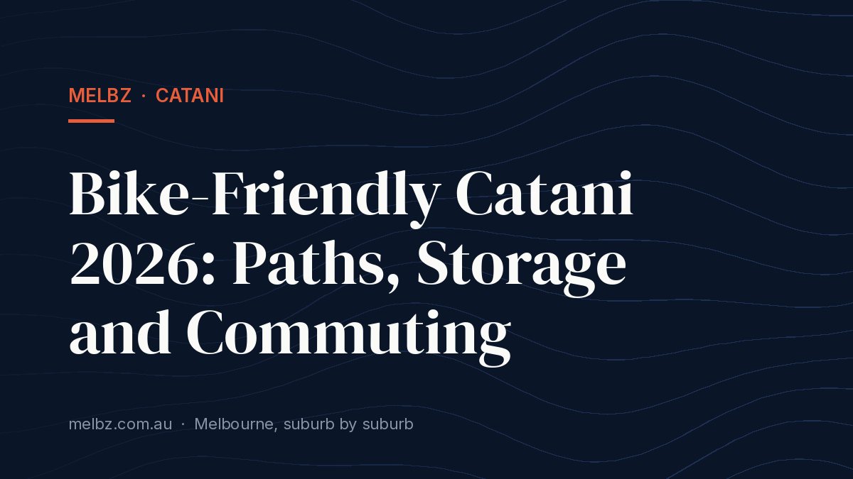 Title card: Bike-Friendly Catani 2026: Paths, Storage and Commuting
