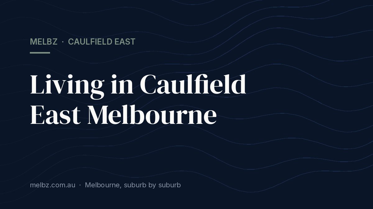 Title card: Living in Caulfield East Melbourne