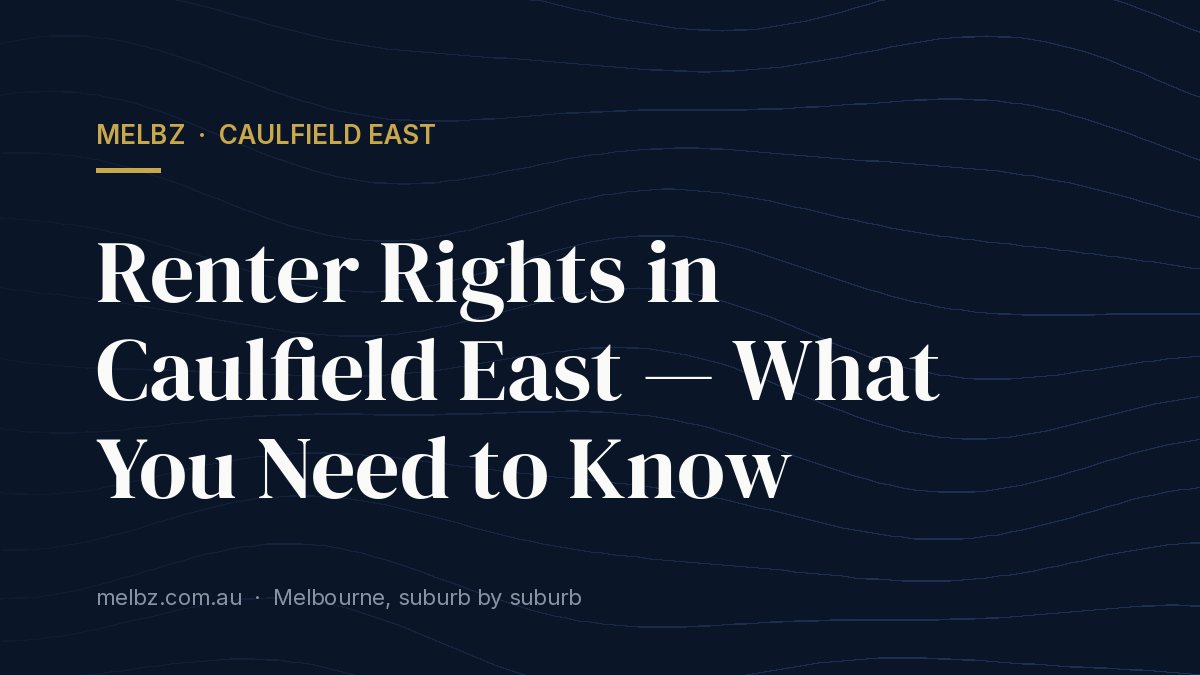 Title card: Renter Rights in Caulfield East — What You Need to Know