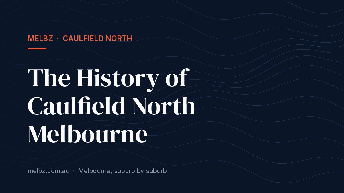Title card: The History of Caulfield North Melbourne