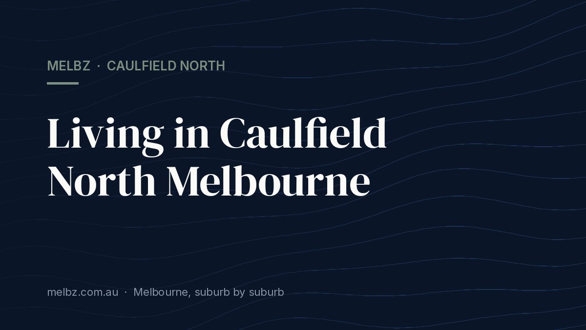 Title card: Living in Caulfield North Melbourne